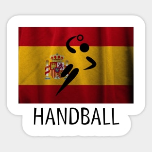 European Team Handball Basic Sport Design Spain Sticker